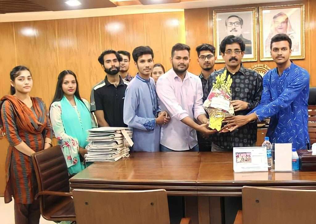 উপাচার্যের সঙ্গে নজরুল বিশ্ববিদ্যালয় সাংবাদিক ফোরামের সৌজন্য সাক্ষাৎ