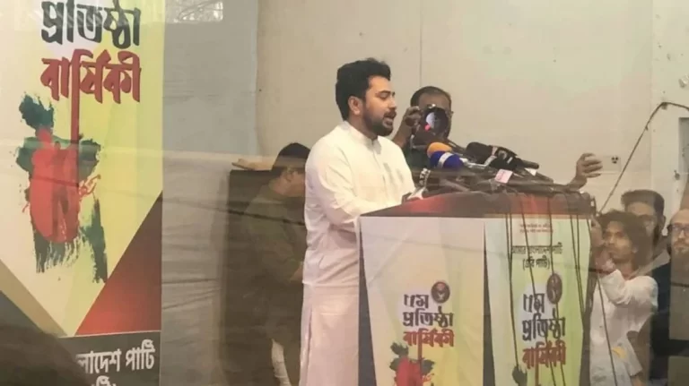 আওয়ামী লীগের নিবন্ধন বাতিল করে কার্যক্রম নিষিদ্ধ করতে হবে : নাহিদ ইসলাম