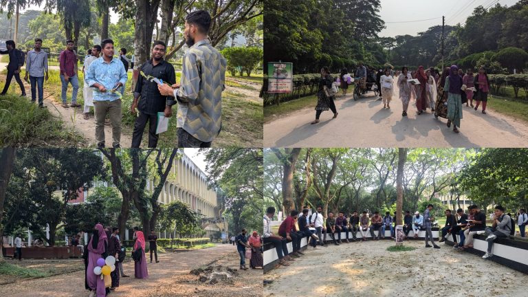 নবীনদের আগমনে মুখরিত ইবি ক্যাম্পাস