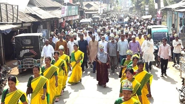 দুর্গাপুরে যুবদলের প্রতিষ্ঠাবার্ষিকী উপলক্ষে আনন্দ র্যালি