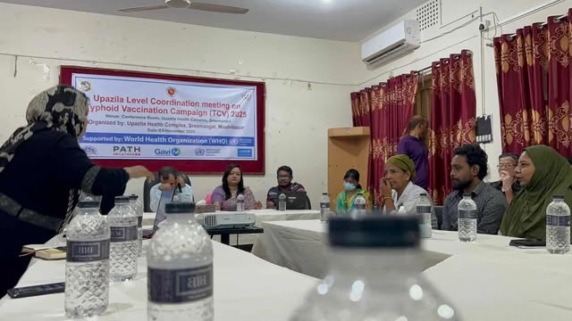 শ্রীমঙ্গলে জাতীয় টাইফয়েড টিকাদান ক্যাম্পেইনের কো-অর্ডিনেশন সভা