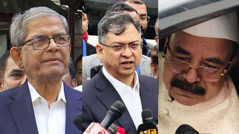 শাহজালাল বিমানবন্দরে মির্জা ফখরুলসহ স্থায়ী কমিটির সদস্যারা