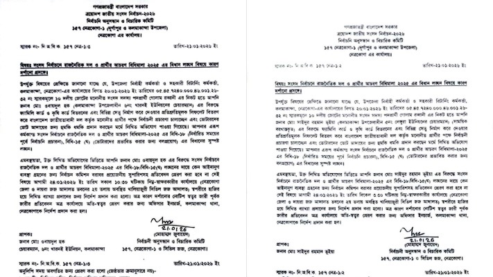 আচরণবিধি লঙ্ঘনের অভিযোগ: নেত্রকোনায় বিএনপি’র ২ নেতাকে কারণ দর্শানোর নোটিশ, নিরপেক্ষতা?