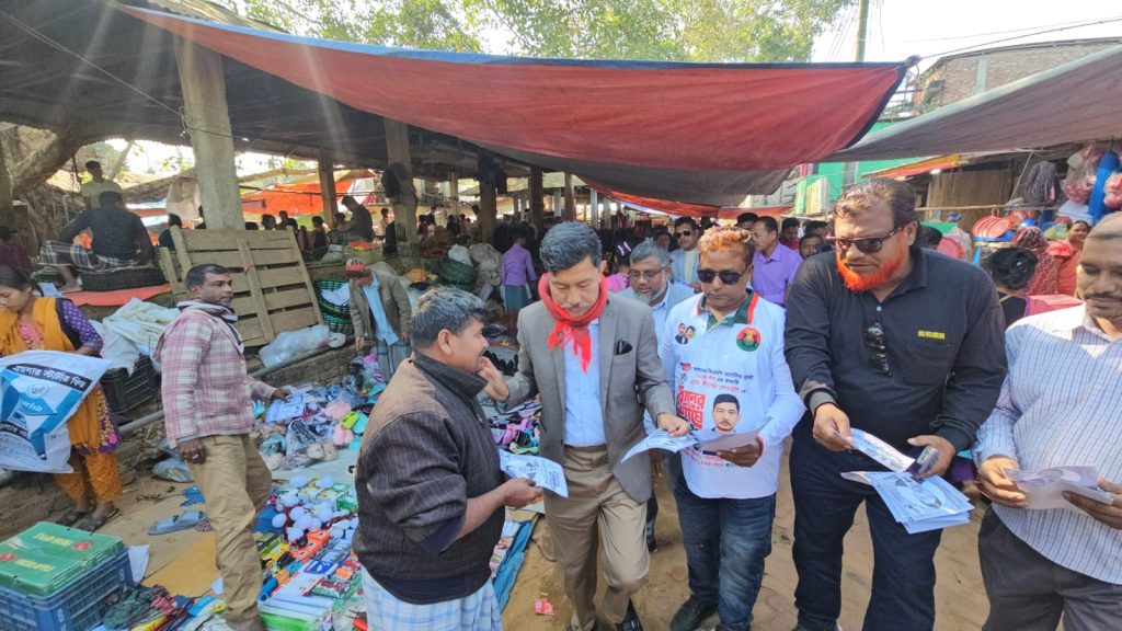 বিলাইছড়িতে বিএনপি প্রার্থী দীপেন দেওয়ানের গণসংযোগ শুরু