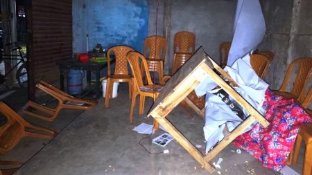 নির্বাচন-পরবর্তী সহিংসতা: পূর্বধলায় বিএনপি’র কার্যালয়ে হামলার অভিযোগ