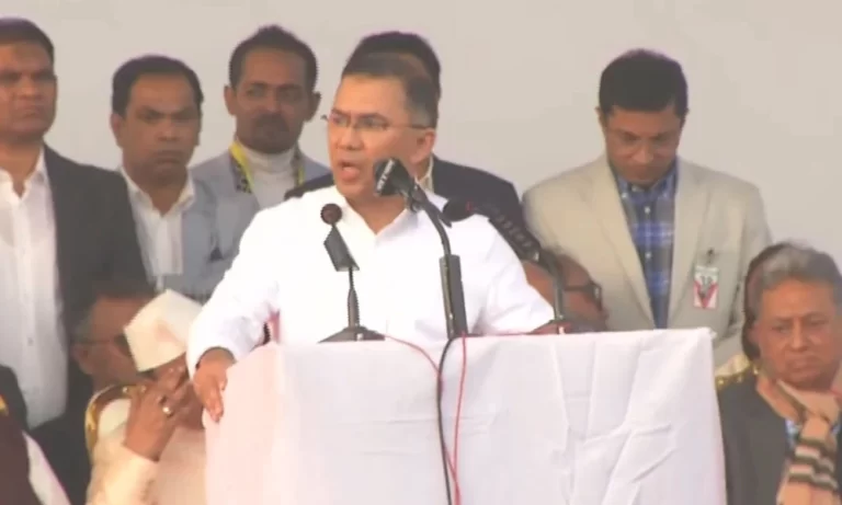 নিরাপদ বাংলাদেশ গড়ার অঙ্গীকার তারেক রহমানের