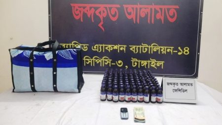 চাঁপাইনবাবগঞ্জ থেকে আসছিল মাদকের চালান, টাঙ্গাইলে র্যাবের হাতে ধরা