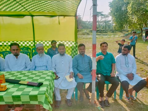 সুনামগঞ্জের জানিগাঁও মাঠে জানিগাঁও ফুটবল টুর্ণামেন্ট-২০২৬ এর উদ্বোধন