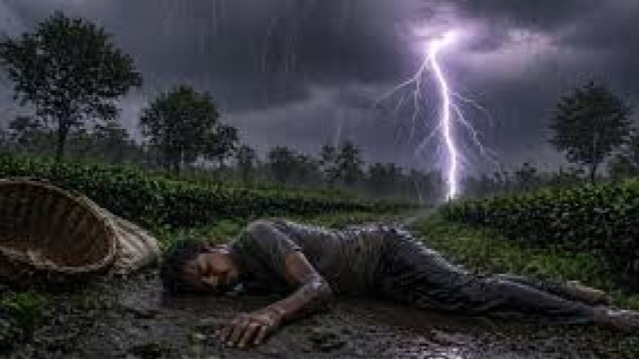 বজ্রঘাতে পাঁচ চা-শ্রমিক নারী আহত