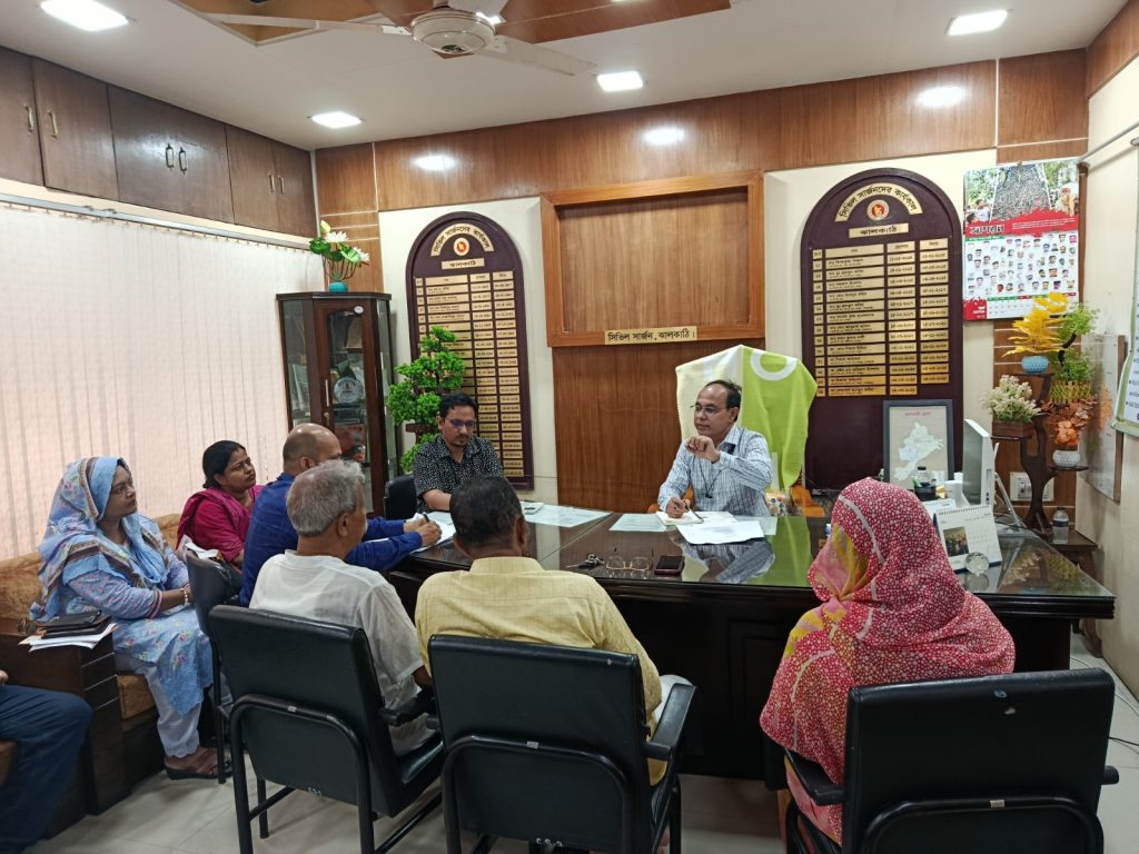 ঝালকাঠিতে স্বাস্থ্যসেবার মানোন্নয়নে উদ্যোগ নেওয়ার আশ্বাস সিভিল সার্জনের