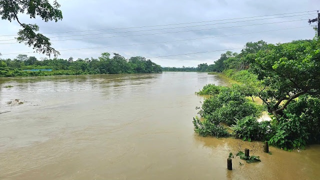 মৌলভীবাজারে নদ নদীর পানি কমতে শুরু করলেও নিম্নাঞ্চল প্লাবিত
