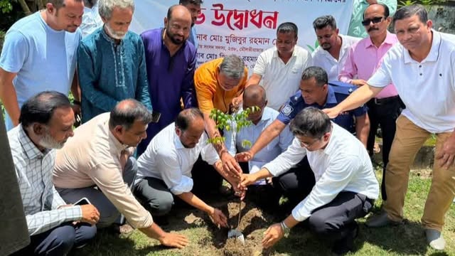 এক বছরে ১ লাখ বৃক্ষরোপণ কর্মসূচির উদ্বোধন