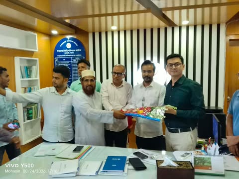 নবাগত উপজেলা নির্বাহী কর্মকর্তার সঙ্গে সাংবাদিকদের সৌহার্দ্যপূর্ণ মতবিনিময়।