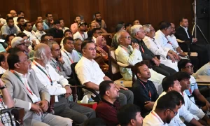 দর্শক সারিতে বসে প্রতিষ্ঠাবার্ষিকীর সাংস্কৃতিক অনুষ্ঠান উপভোগ করলেন প্রধানমন্ত্রী