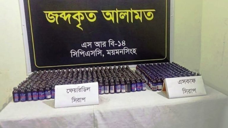 যাত্রীর ছদ্মবেশে মাদক পাচার, ময়মনসিংহে এসআরবি-১৪ এর জালে আটক ২
