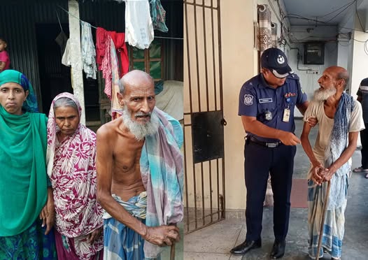 বৃদ্ধের অভিযোগ শুনে তাৎক্ষণিক পুলিশ পাঠালেন ওসি সাজ্জাদ রোমন