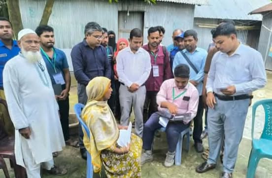 ডিমলায় মাঠ পর্যায়ে ফ্যামিলি কার্ডের তথ্য সংগ্রহের কাজ শুরু