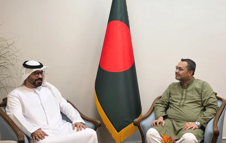 আরব আমিরাতে শ্রমবাজার ও নতুন সুযোগের সম্ভাবনা নিয়ে মাহ্দী আমিন-রাষ্ট্রদূতের বৈঠক