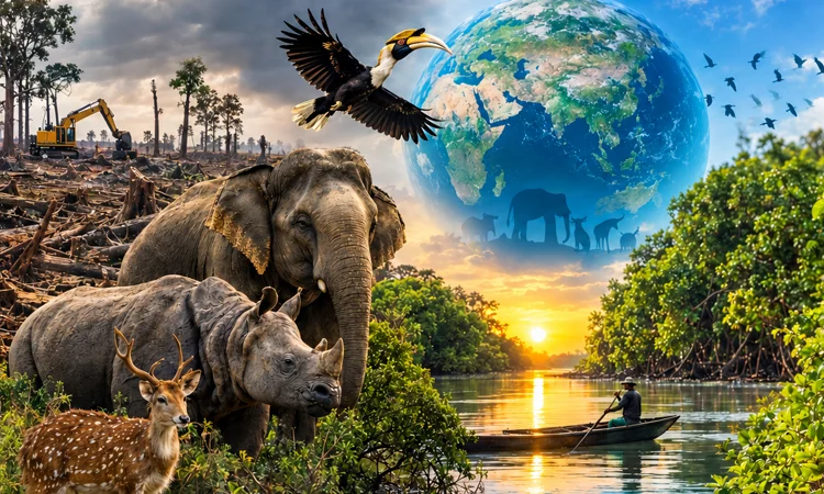 ৫২ বছরে বিশ্বে বন্যপ্রাণী কমেছে ৭৩.২ শতাংশ